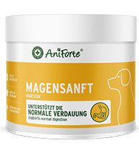 MagenSanft Magenpulver für Hunde, unterstützt Verdauung und Magen-Darmtätigkeit, natürliches Granulatpulver.