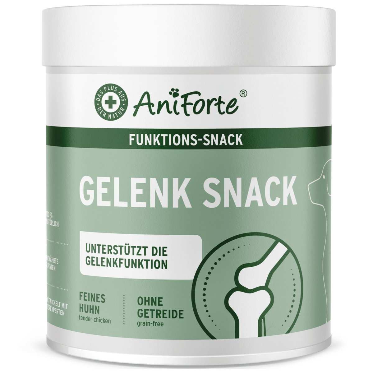 AniForte Gelenk Snack for dogs, grain-free joint support with natural ingredients.
